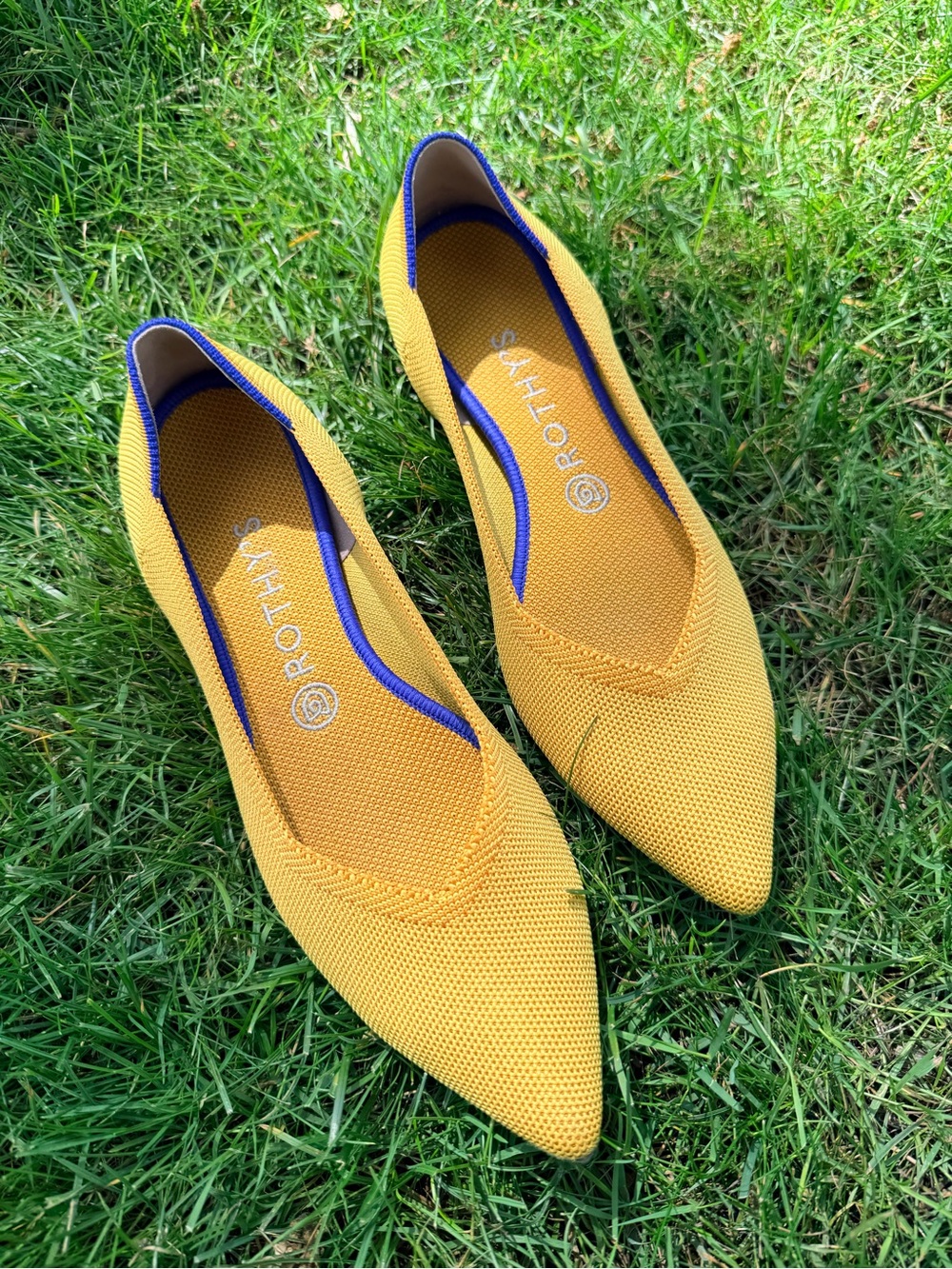 Rothy’s The Point Flats Marigold Size 9.5